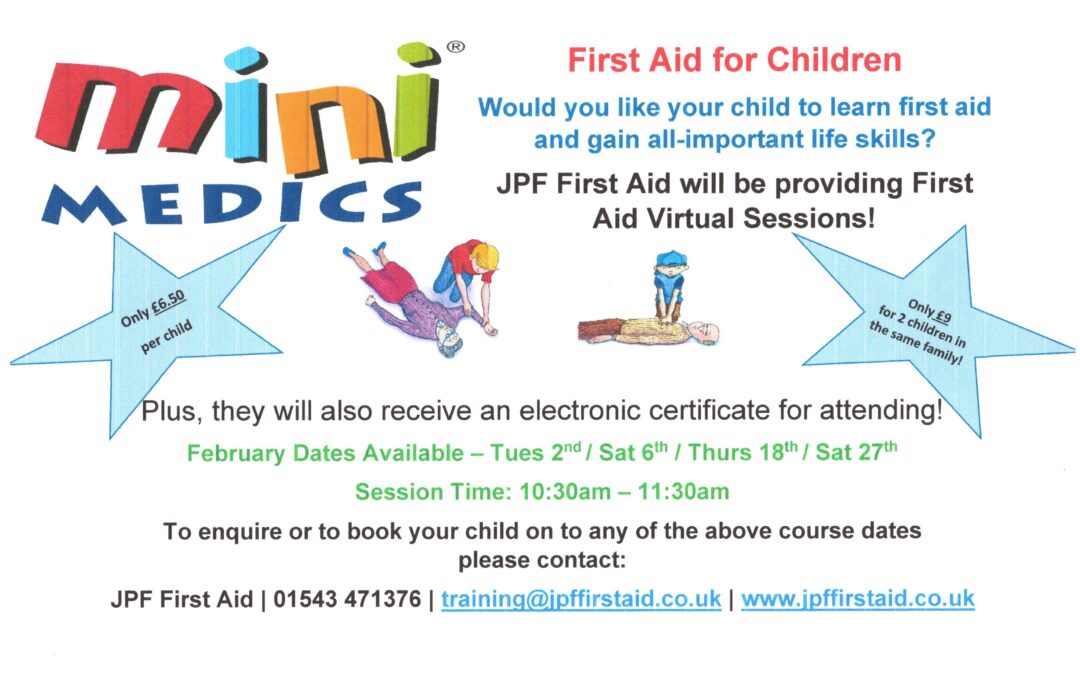 First Aid for Children – Virtual Training Sessions