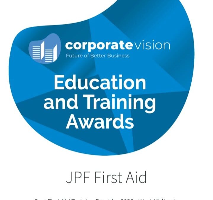 JPF First Aid Wins Best First Aid Training Provider Award