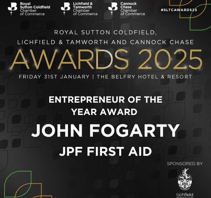 JPF First Aid Founder Wins Entrepreneur of the Year Award!